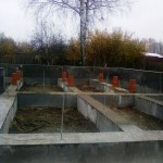 Фундамент столбчатый с подвешенным ростверком в 2- х уровнях несъемная опалубка плоский шифер — Ярославль Фундамент столбчатый с подвешенным ростверком в 2- х уровнях несъемная опалубка плоский шифер — Ярославль
